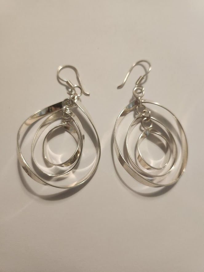 Silver Earrings Ovals